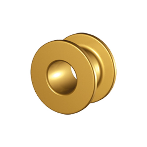 COLLAR BUTTON VENTILATION TUBE TITANIUM / GOLD PLATED