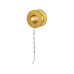COLLAR BUTTON VENTILATION TUBE TITANIUM / GOLD PLATED